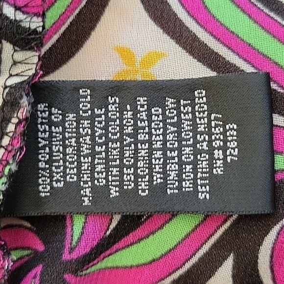 NICOLE by Nicole Miller xl flowy short sleeve blouse - Picture 6 of 6